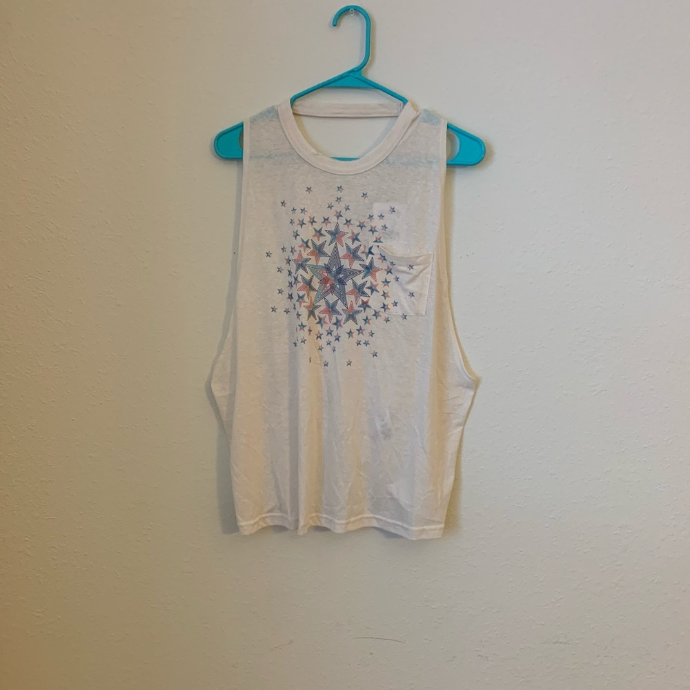 NWT Free People Criss Cross Top with Stars